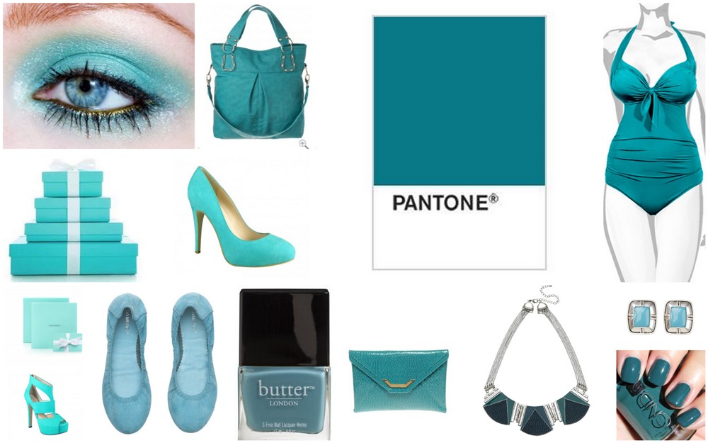 teal collage